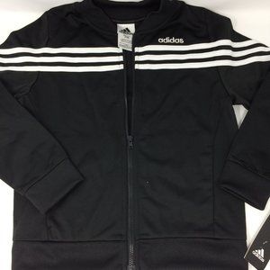 adidas Girls' Big Tricot Bomber Track Jacket
